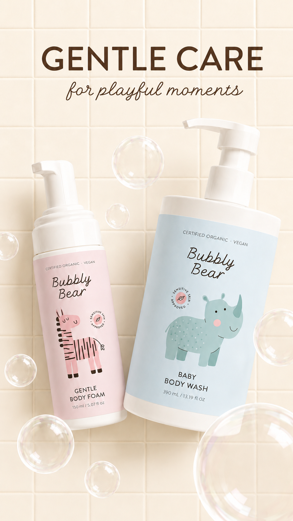 Prodotti BubblyBear per il bagnetto