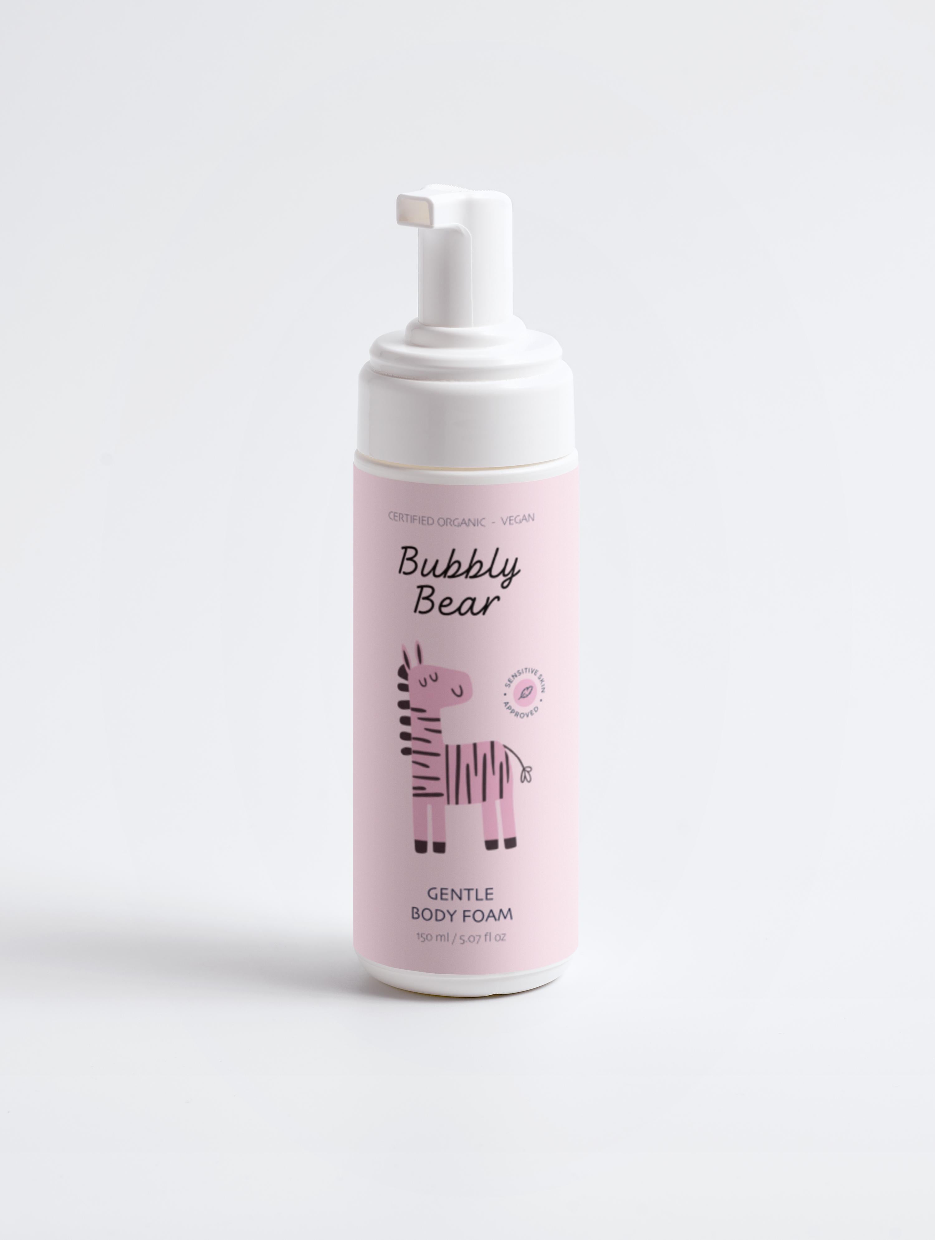 Mousse detergente baby bio senza sapone ultra-delicata Bubbly Bear – sicura dalla nascita
