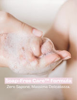 Close-up mousse detergente baby bio Bubbly Bear con Soap-Free Care™ Formula – zero sapone, massima delicatezza